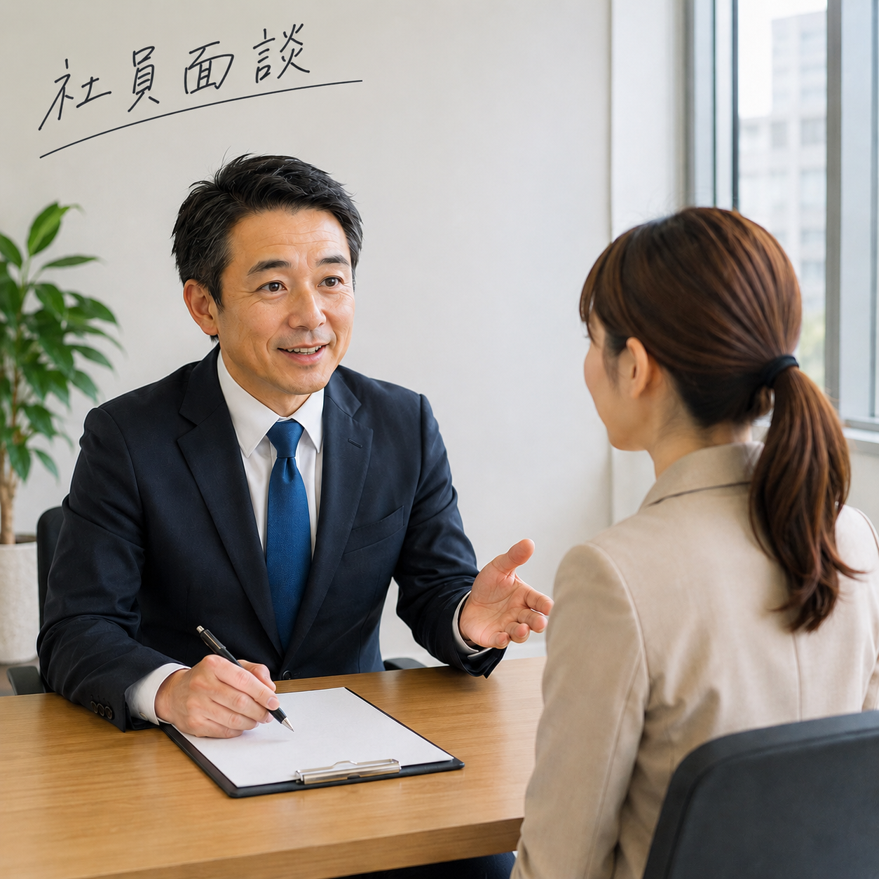 定期面談の様子